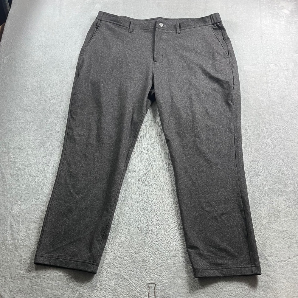 Public Rec All Day Every Day Pants Mens 40x28 Charcoal Grey Heather Tapered Leg